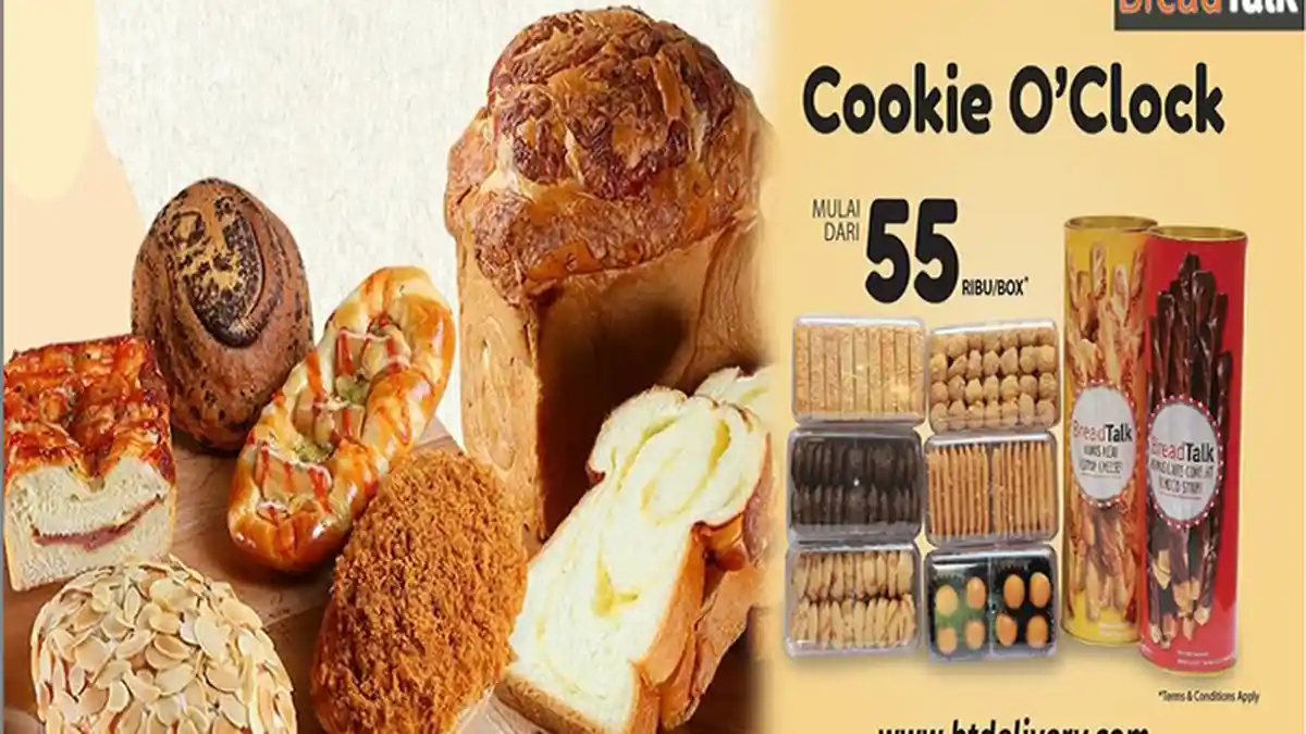 PROMO BreadTalk Terbaru Nikmati Aneka Cookies Dari Harga Rp 55.000 per Boksnya