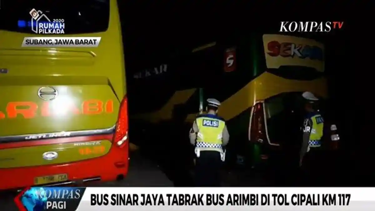 Kecelakaan Maut di Tol Cipali Melibatkan Dua Bus Dikabarkan 7 Orang Meninggal Dunia
