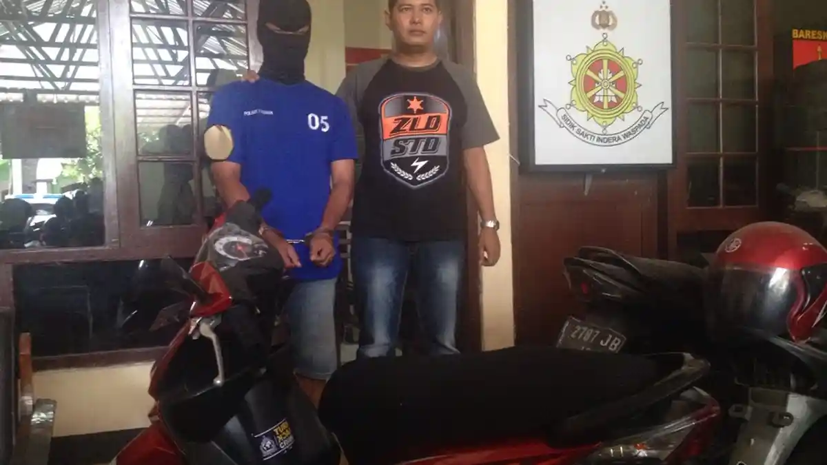 Pencuri Motor di Bantul Dibekuk Polisi
