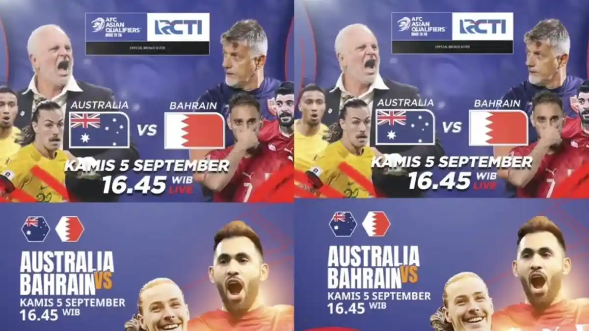 Live Gratis RCTI Australia vs Bahrain Link Streaming dan Live Score, Timnas Indonesia Sesama Grup C