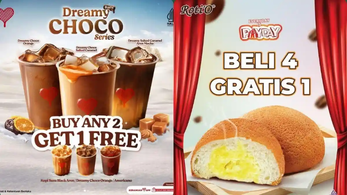 15 Daftar Promo Makanan Hari Ini 26 November 2024, Dreamy Choco Series Kopi Kenangan Beli 2 Gratis 1