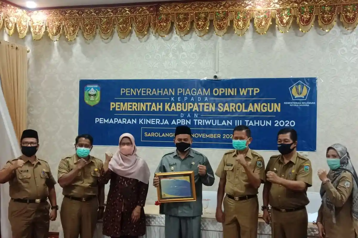 Pemkab Sarolangun Dapat Opini WTP yang Keempat Kali dari Kementerian Keuangan