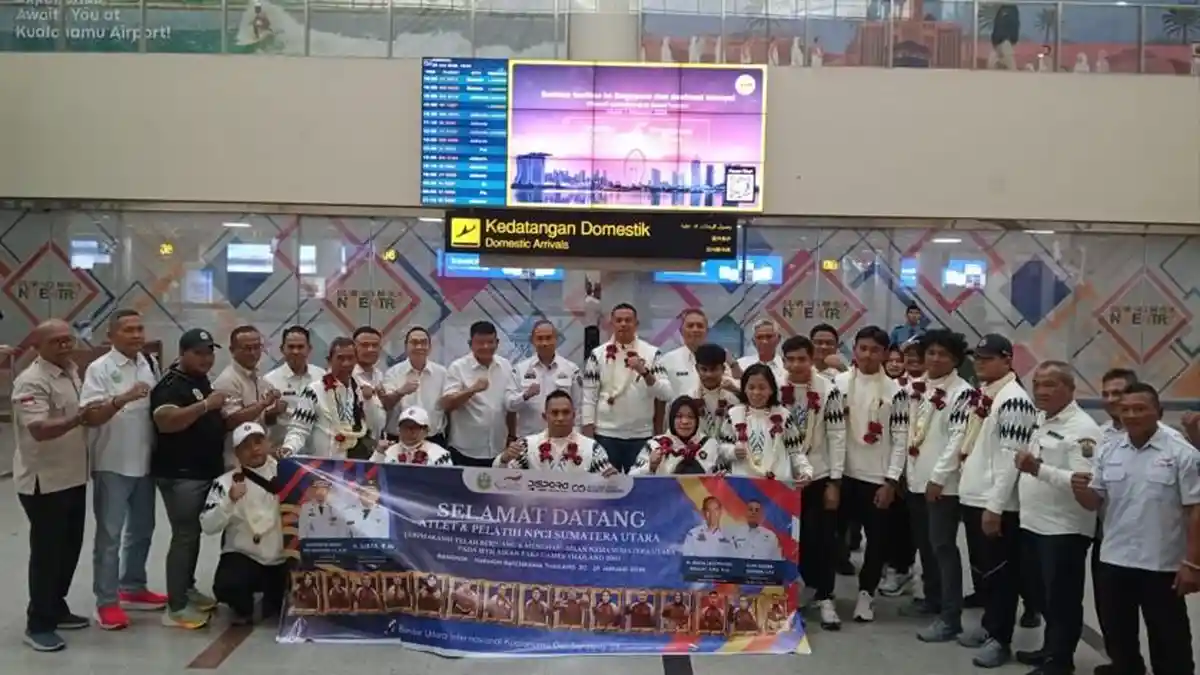 Atlet NPC Sumut Tiba di Medan Usai Tampil di ASEAN Para Games