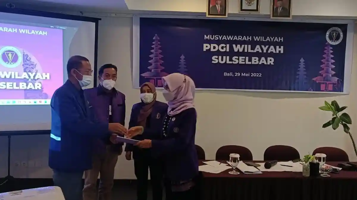 Tanpa Lawan, Asdar Gani Kembali Pimpin PDGI Sulselbar Periode 2022-2025