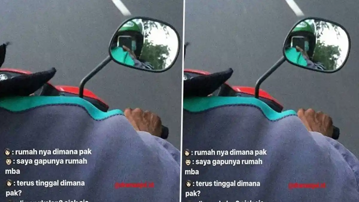 Ketika Driver Ojek Ini Ditanya Tinggal Dimana, Jawabannya Bikin Netizen Menangis