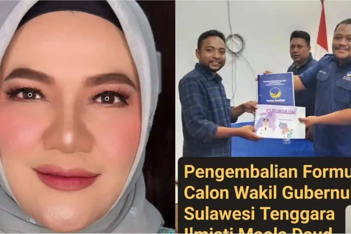Maju Pilgub Sulawesi Tenggara 2024, Ilmiati Daud Setor Formulir Nasdem, Susul Ruksamin, WON, Bahtiar