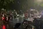 Hujan Deras Tak Surutkan Konvoi Bobotoh di Ciamis, Euforia Hattrick Juara Persib Tetap Membara