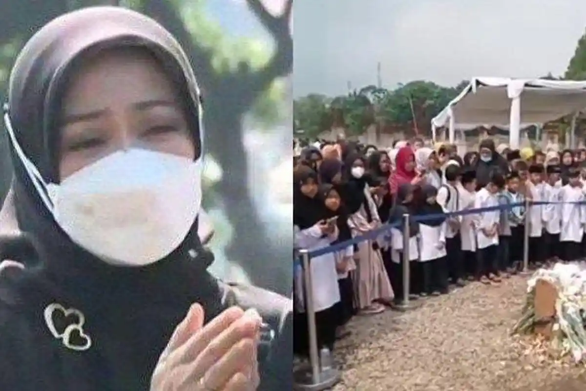 Atalia Terharu Makam Eril Dikunjungi Banyak Santri untuk Doakan Anaknya Secara Langsung