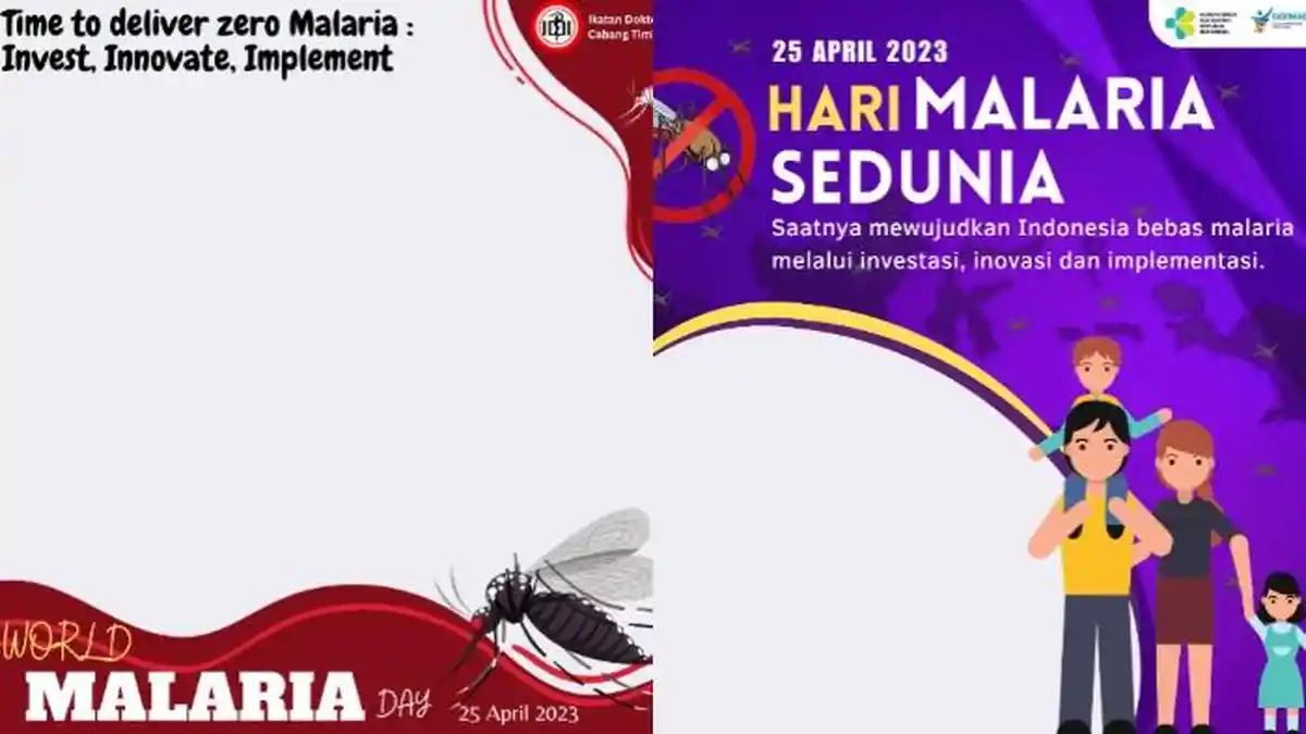 20 Twibbon Hari Malaria Sedunia 2023, Diperingati pada 25 April