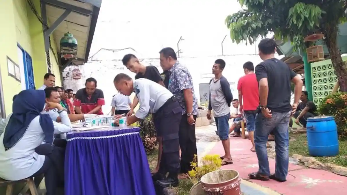 Tes Urine Mendadak, 20 Warga Binaan Lapas Bangko Positif Narkoba