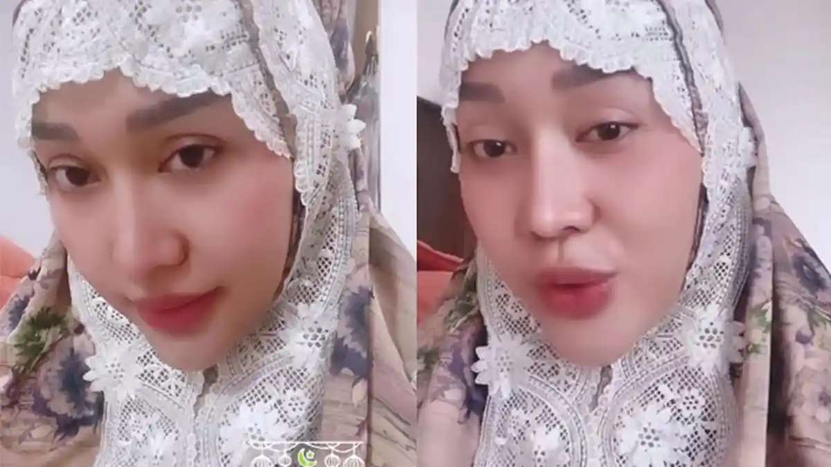 Manglingi, Lucinta Luna Bagikan Momen saat Kenakan Mukena dan Lantunkan Doa, Langsung Banjir Pujian