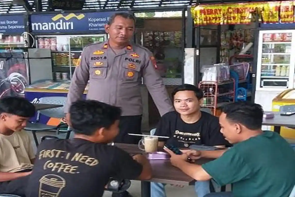 Pasar Wisata PLBN Aruk Ramai Dikunjungi, Pos Terpadu Polres Sambas Beri Imbauan Kke Pengunjung