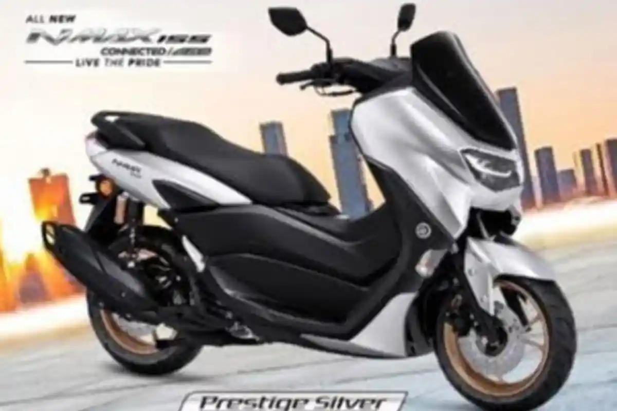 All New Nmax 155 Makin Mewah dengan Warna Baru Prestige Silver, 'Lekuk Body Terekspos Maksimal'