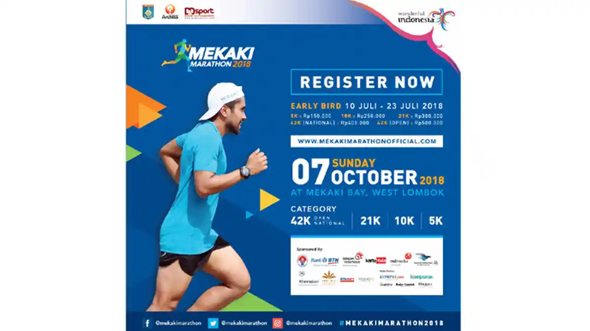 Registrasi Online Mekaki Marathon 2018 Dibuka 10 Juli
