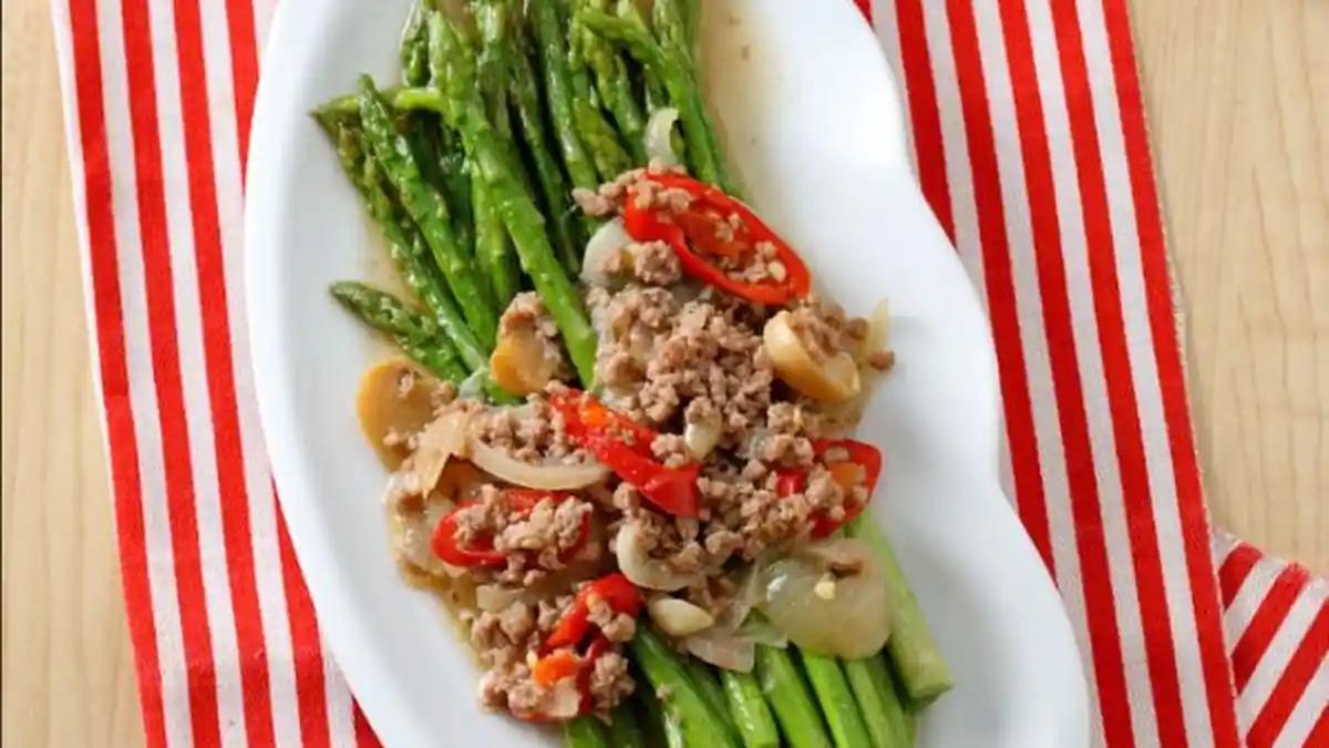 Resep Asparagus Siram Daging Jamur, Menu Pelengkap Sederhana dengan Khasiat Istimewa