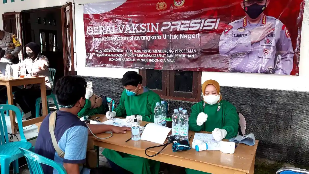 Proaktif, Polres Magelang Buka Gerai Vaksin Presisi