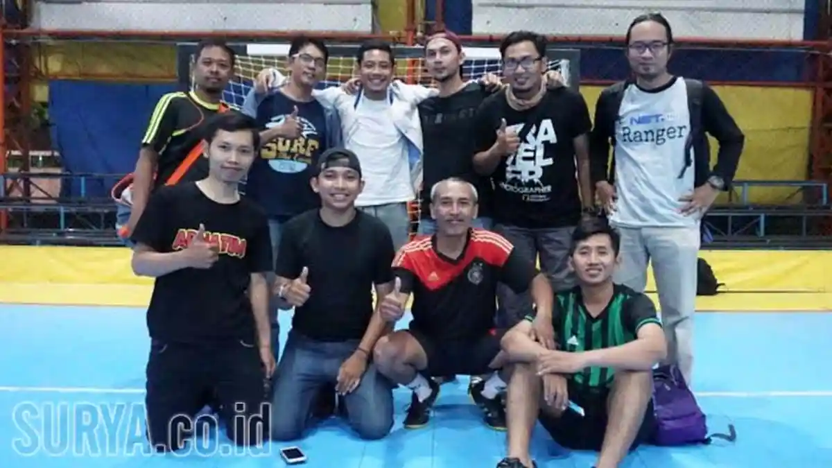Turnamen Futsal Antarwartawan Piala Gubernur Jatim 2017 - Wartawan Hukum Pede Tembus Final