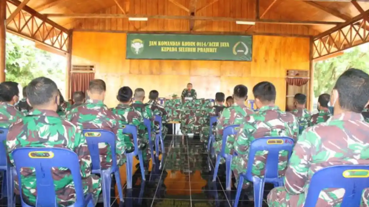 Dandim Tekankan Agar Babinsa Saling Mendukung dan Kompak dalam Menjalankan Tugas