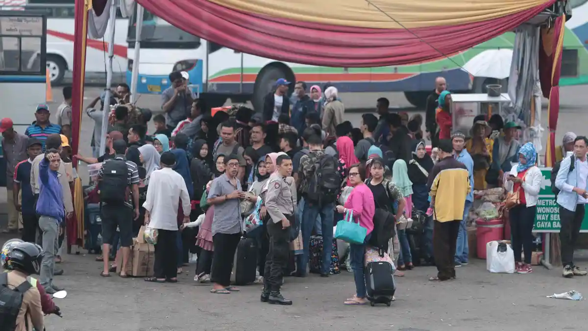 BERITA FOTO - Suasana Arus Balik di Terminal Tipe A Rajabasa