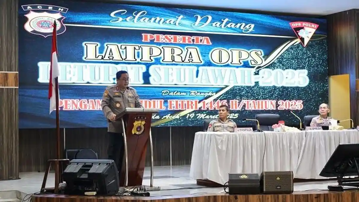 Persiapkan Pengamanan Arus Mudik, Kapolda Aceh Buka Latpraops Ketupat Seulawah 2025