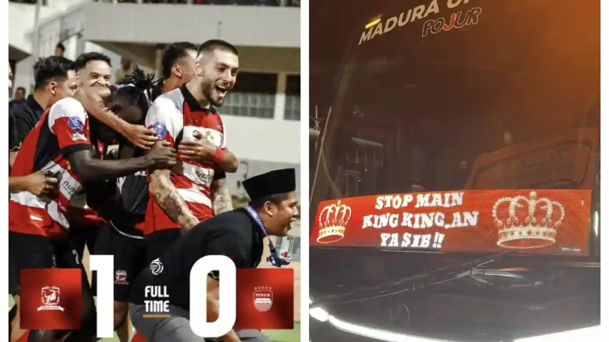Madura United Sindir Persib Usai Menang 1-0, Muncul Tulisan 'Stop Main ...