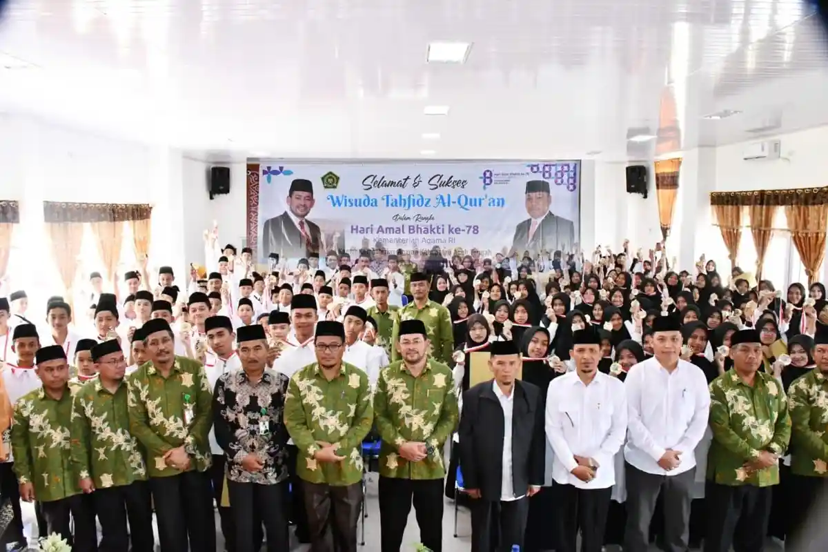 249 Siswa Madrasah Aceh Tengah Ikuti Wisuda Tahfidz Quran