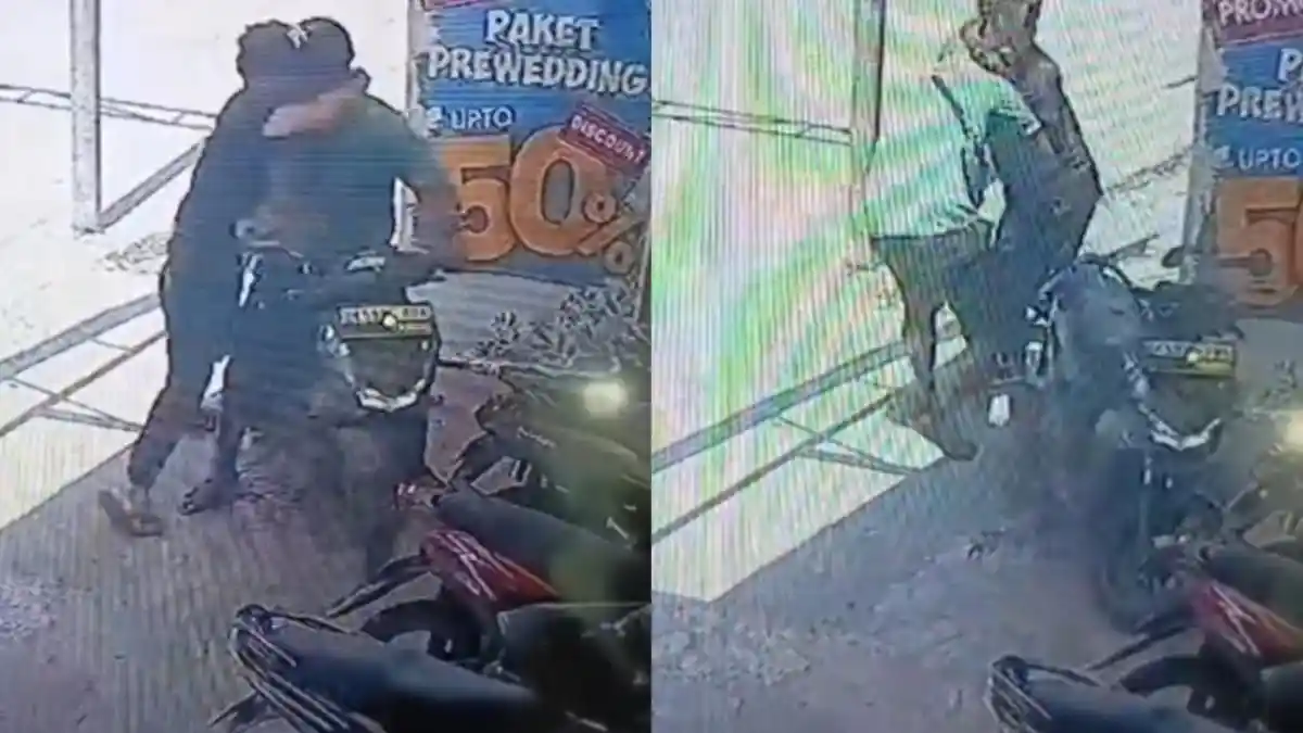 AKSI Maling Motor Digagalkan Pemiliknya, Lari Hingga Kocar-kacir