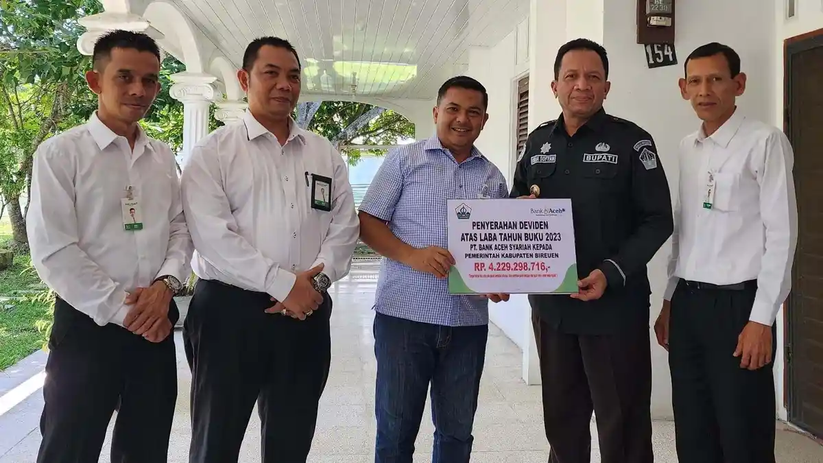 Pemkab Bireuen Terima Dividen Bank Aceh Rp 4,2 Miliar