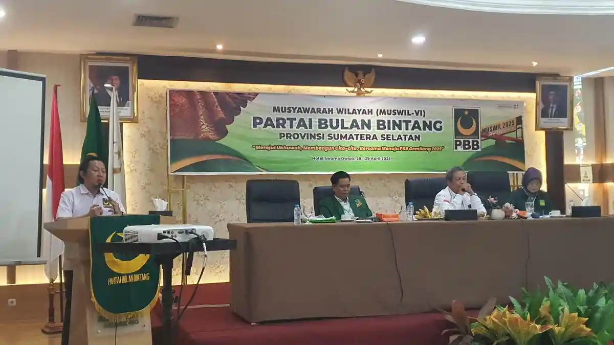 Chandra Darmawan Terpilih Jadi Ketua DPW Partai Bulan Bintang Sumsel, Ajak Kader Besarkan PBB