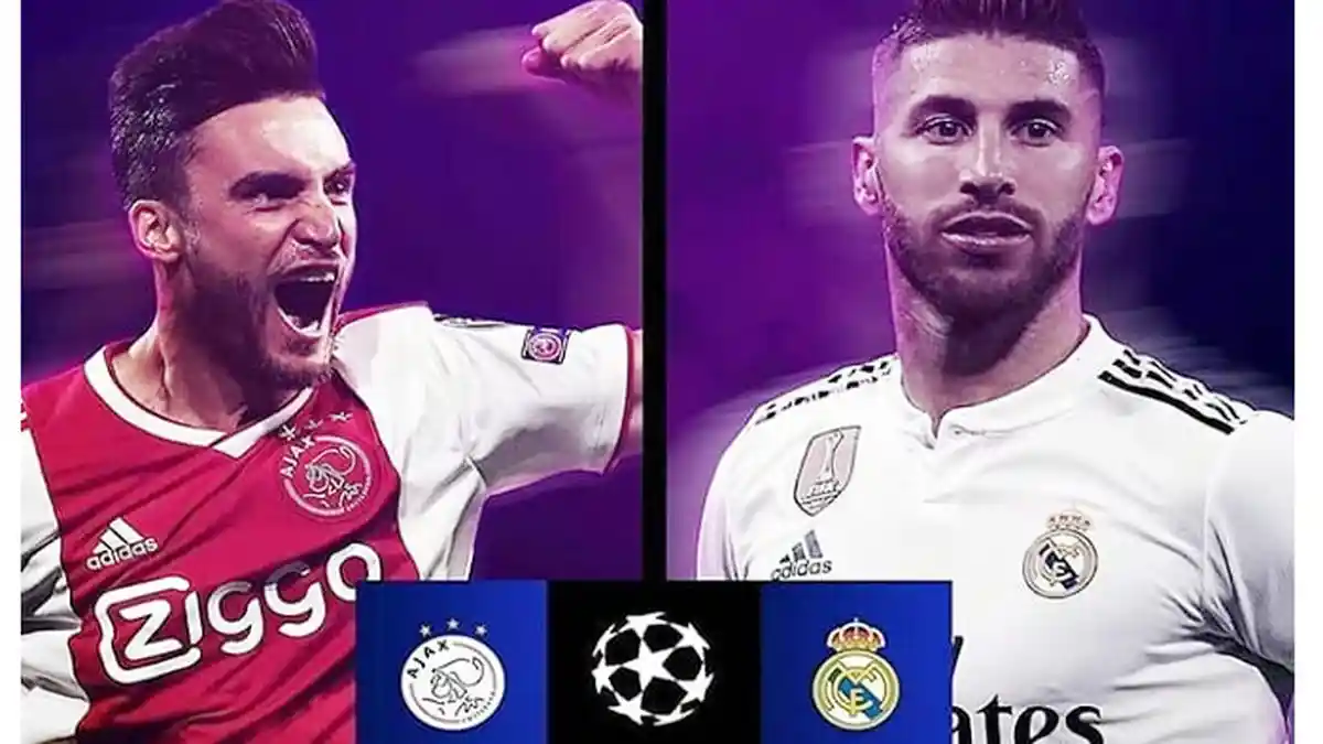 Live Streaming Real Madrid vs Ajax Amsterdam di Liga Champions Jam 03.00 Dini Hari WIB