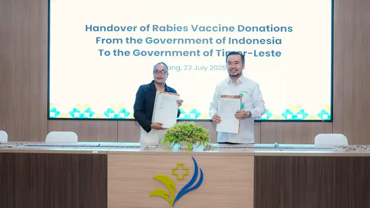 KLB Rabies di Timor Leste, Indonesia Sumbang 2.000 Vial Vaksin
