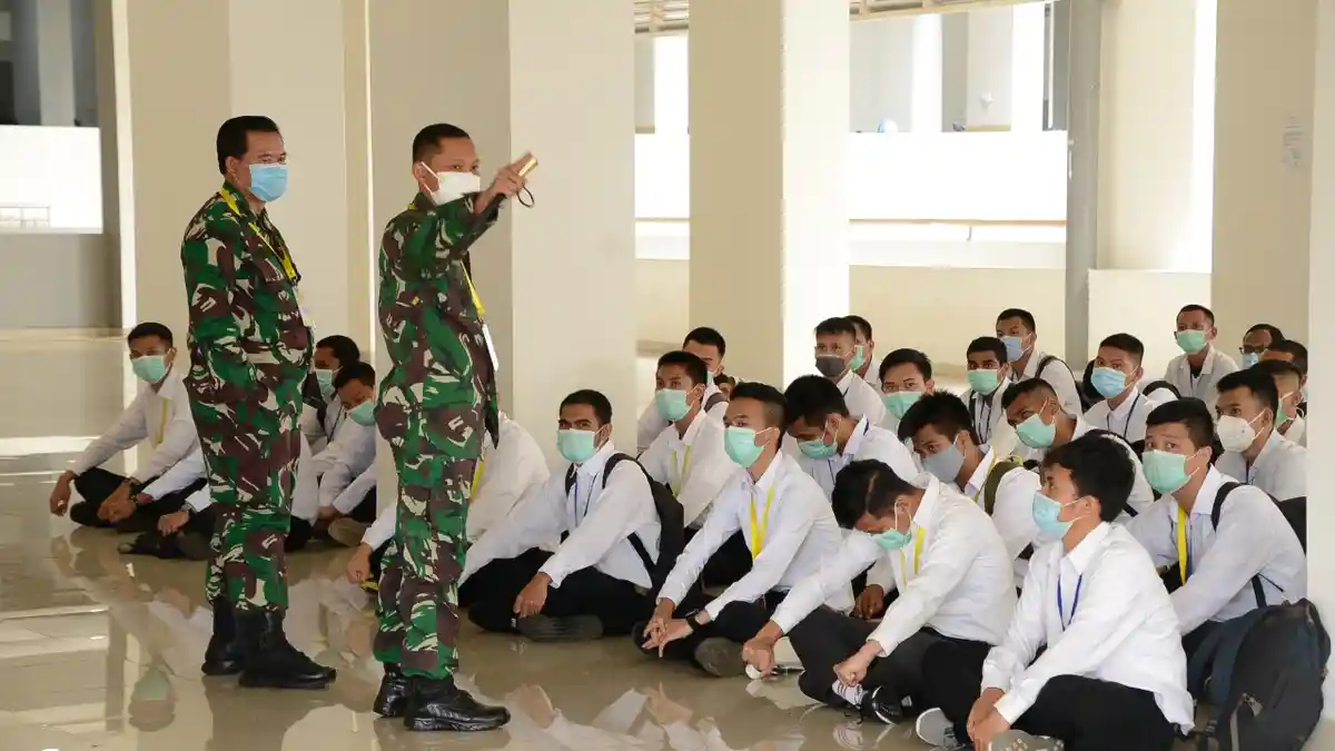 Sebanyak 62 Relawan RSD Wisma Atlet Jalani Pendidikan Calon Bintara TNI AL