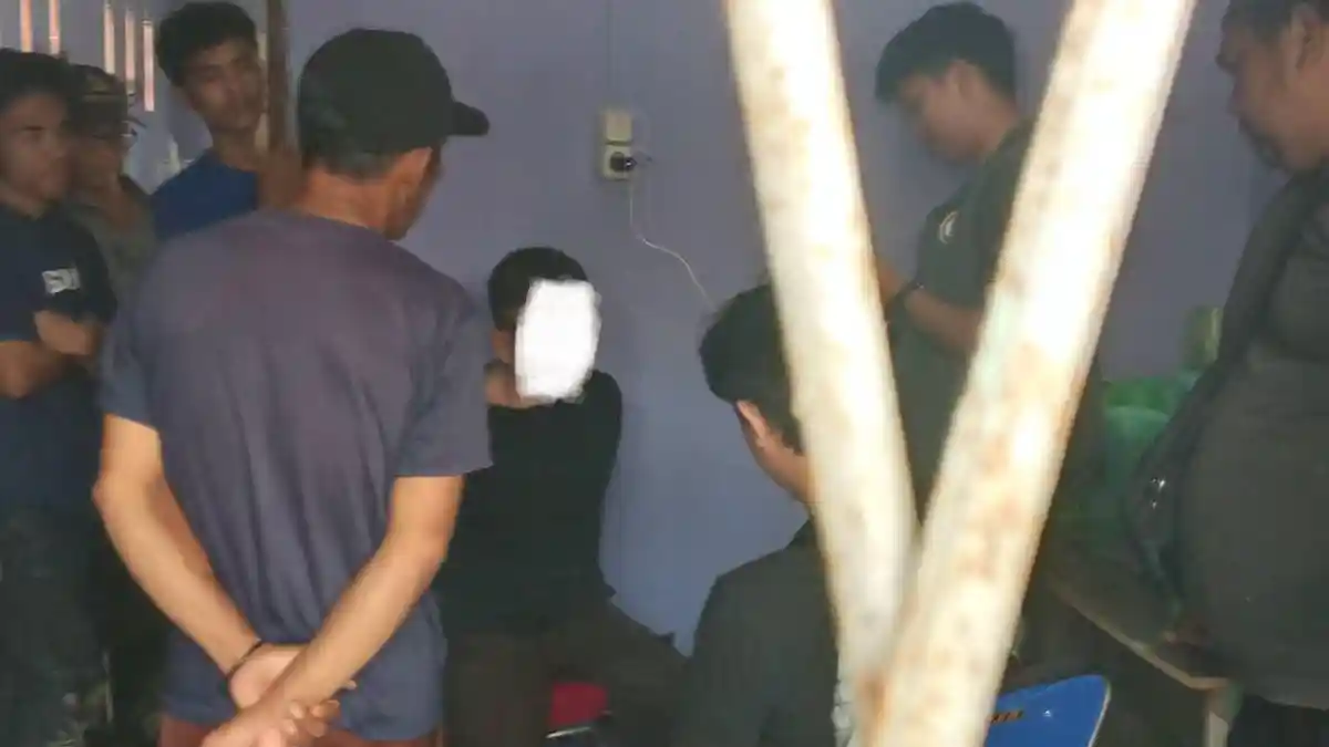 Bawa Pisau dan Kunci Segitiga, Pelaku Curanmor di Ogan Ilir Tak Berkutik Saat Dikepung Massa - Tribunsumsel.com