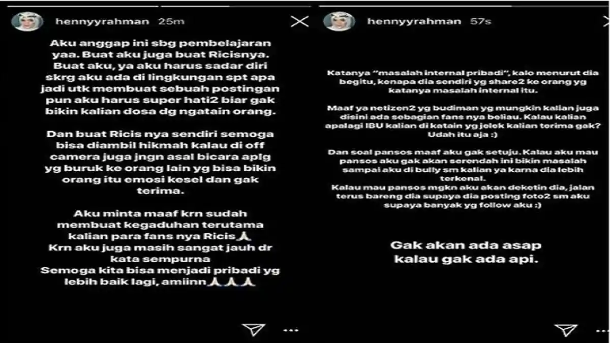 Ria Ricis Sudah Minta Maaf, Muncul Postingan Baru Istri Zikri Daulay, Benaran Damaikah?