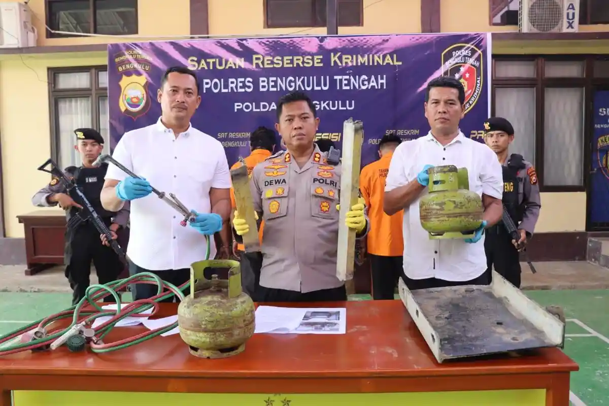3 Pelaku Komplotan Pencurian Besi Jembatan di Bengkulu Tengah Masih DPO