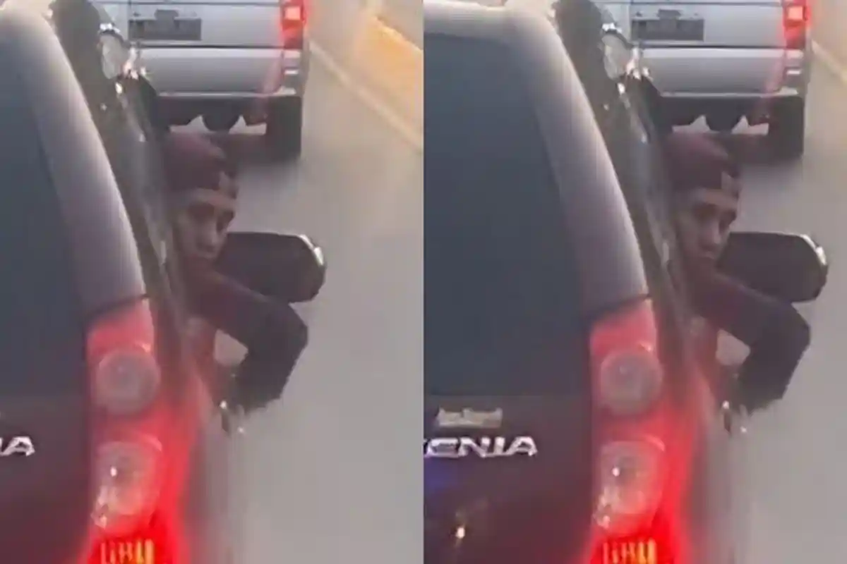 Viral Video Sopir Xenia Acungkan Pisau ke Bus Travel di Sragen, Ternyata Mabuk Tak Terima Disalip