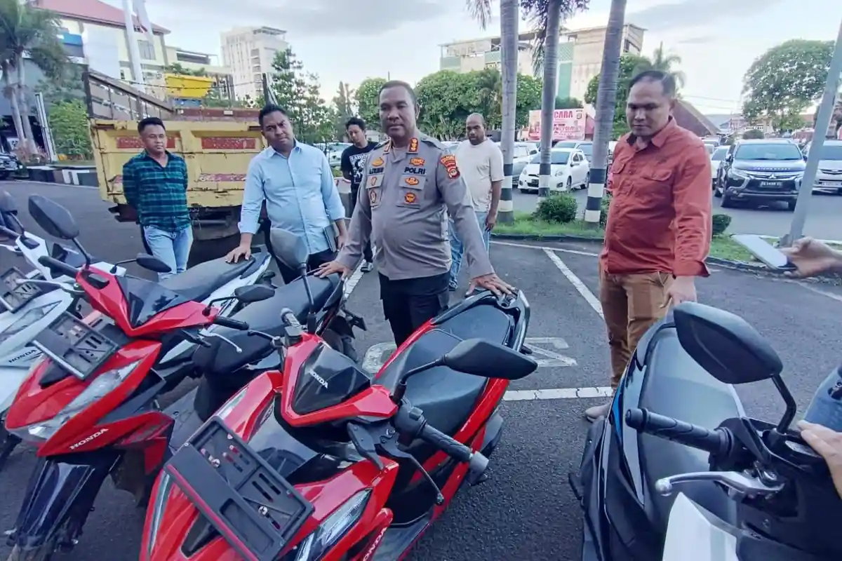 Residivis Bersenpi Diciduk, Polresta Bandar Lampung Sita 4 Motor Curian