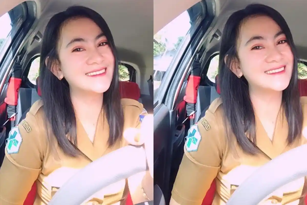 Perawat Cantik Deibby Cicilya Balemuka Dukung Program Vaksinasi Covid-19 Tahap II 