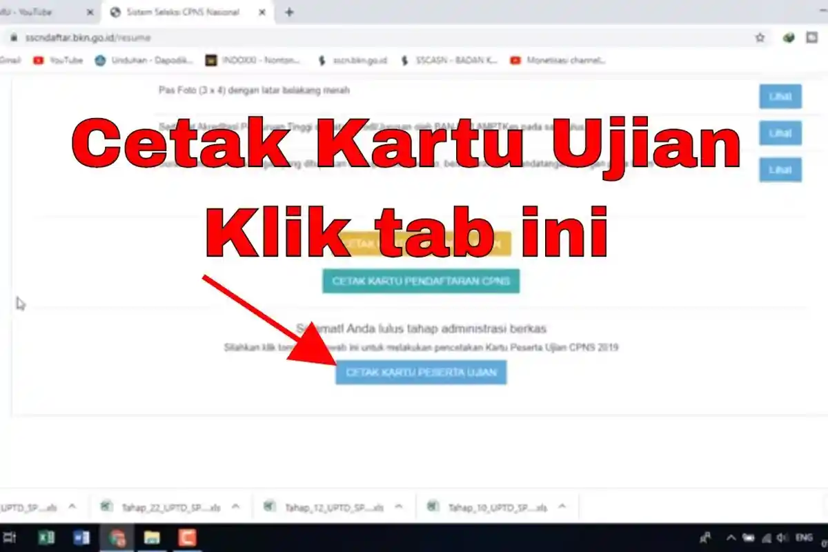 PANDUAN Lengkap Cara Cetak Kartu Ujian CPNS 2021 dari BKN