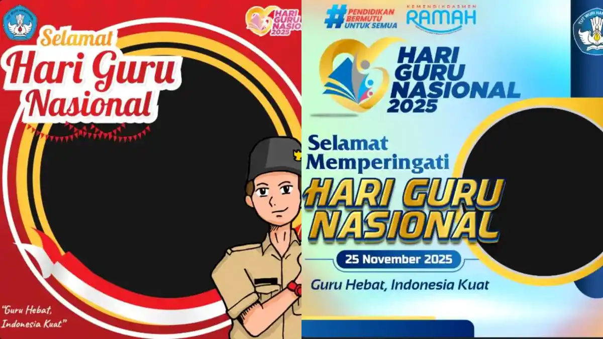 120 Link Twibbon Hari Guru Nasional 2025 HUT ke-80 PGRI, Dilengkapi Cara Buat & Bagikan di Medsos