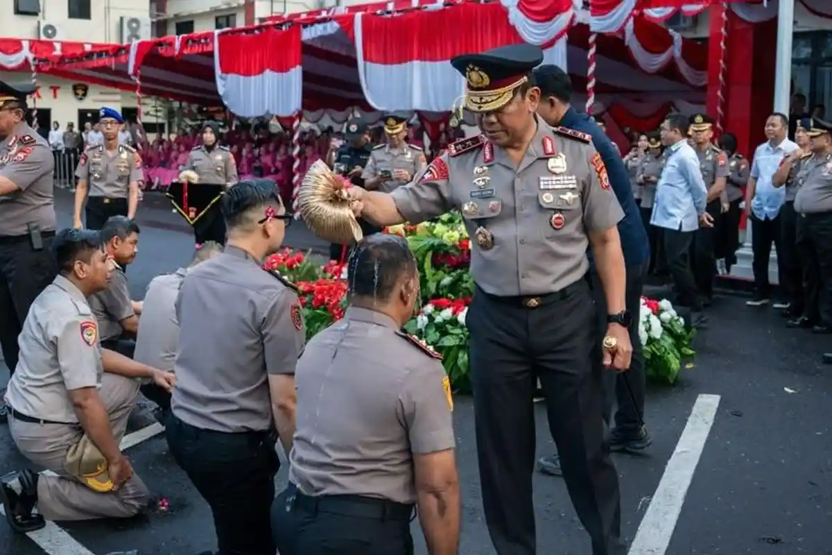 497 Perwira dan Bintara Polda Maluku Utara Naik Pangkat, Berikut Daftarnya