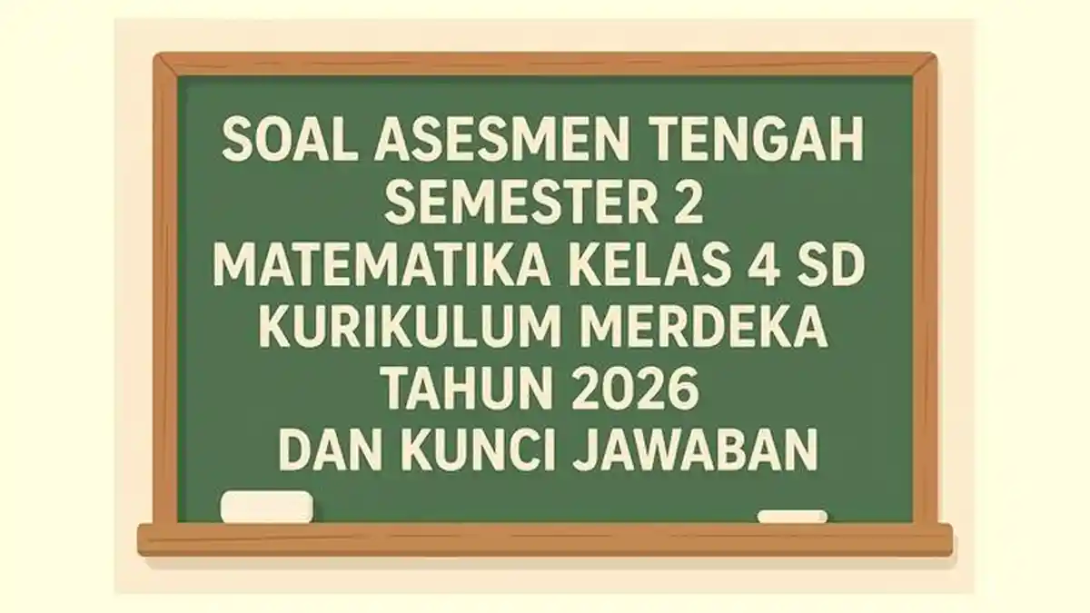 Soal Asesmen Tengah Semester 2 Matematika Kelas 4 SD Kurikulum Merdeka ...