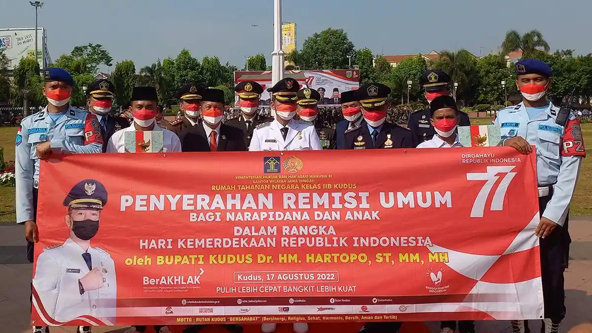 81 Narapidana Rutan Kudus dapat Remisi Kemerdekaan, Satu Orang Langsung Bebas