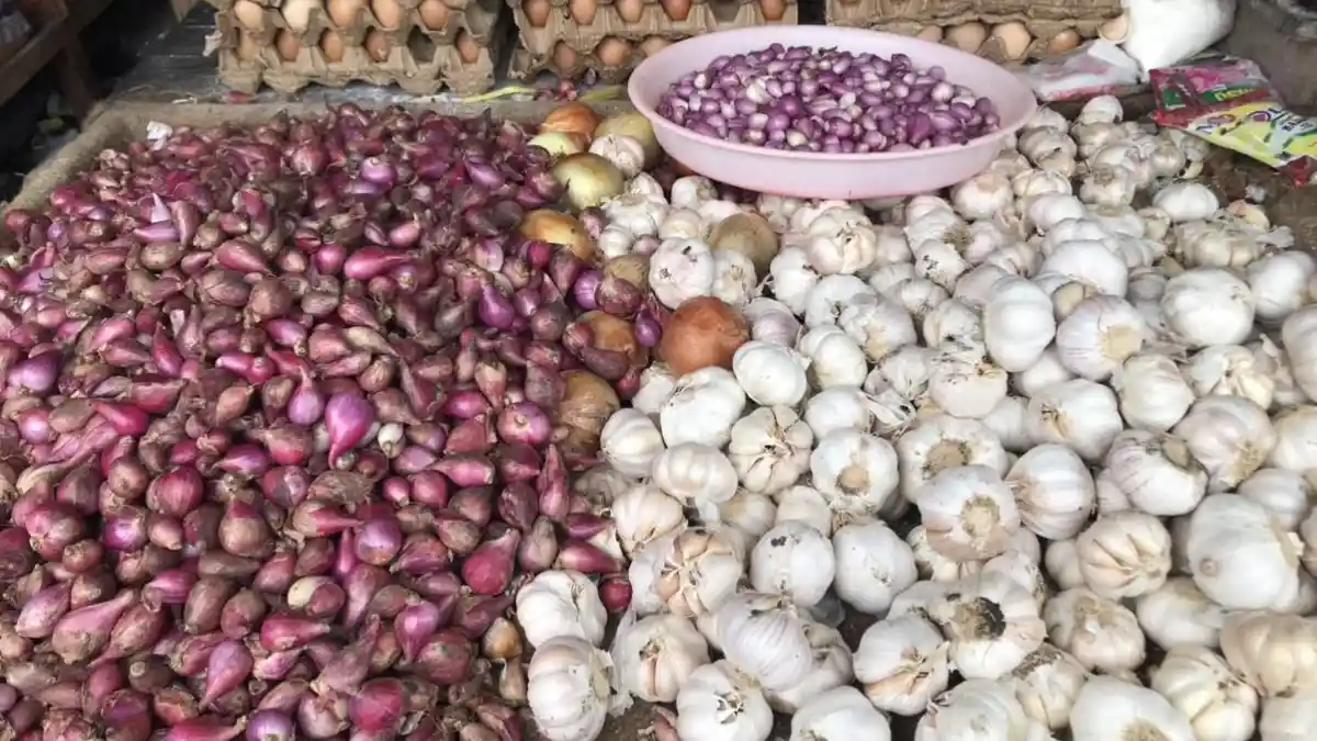 Harga Komoditi Bawang di Pasar Tradisional Bengkulu Selatan Stabil 
