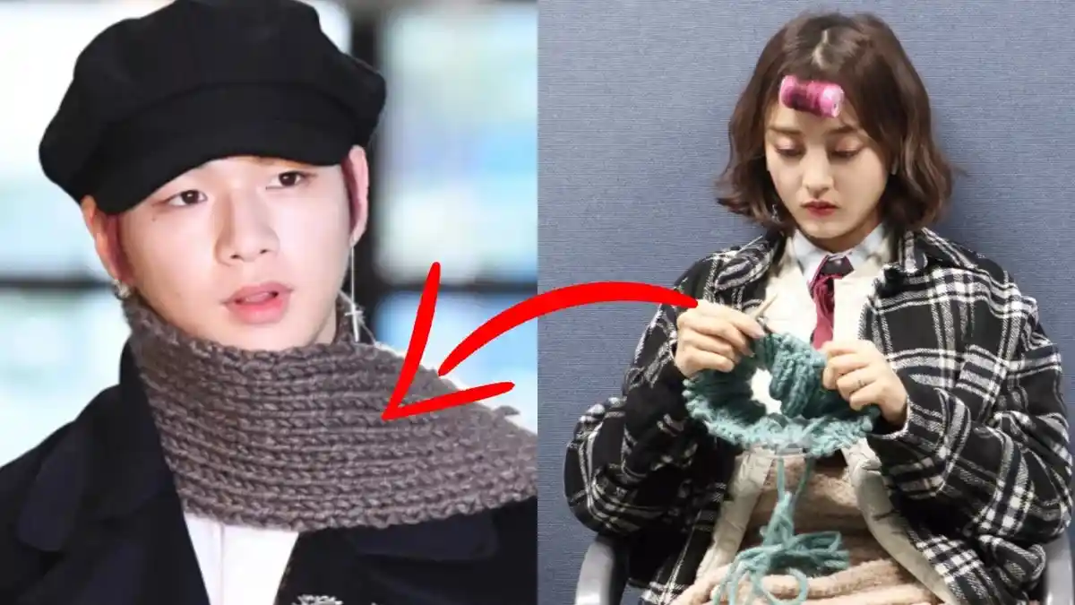 Scarf Musim Dingin yang Dipakai Kang Daniel Tahun Lalu Diduga Dirajut Sendiri oleh Jihyo TWICE
