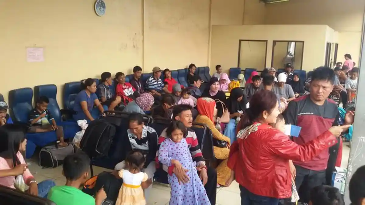 Arus Balik di Perum Damri Terpantau Ramai