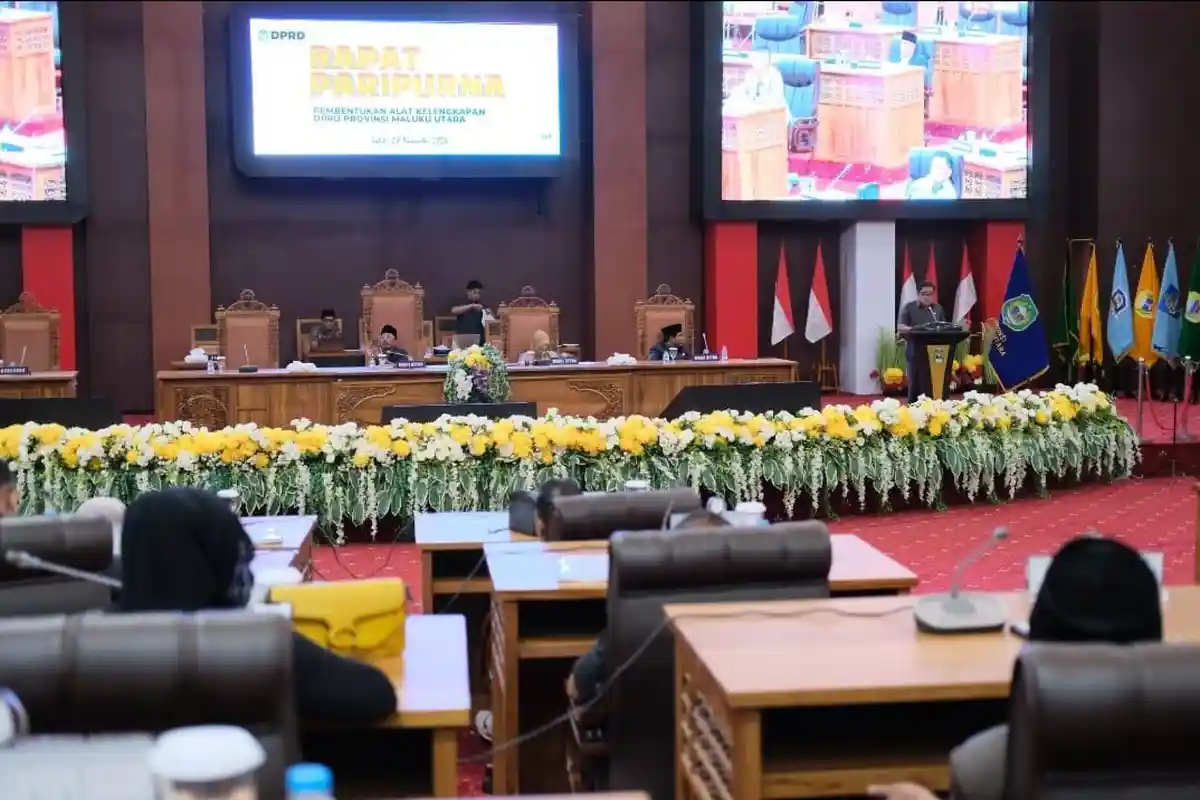 DPRD Maluku Utara Tetapkan Alat Kelengkapan Dewan 2024-2029, Ini Susunannya