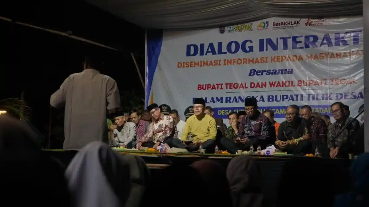 Tilik Desa Suradadi, Pemkab Tegal Serap Aspirasi dan Perkenalkan Program Sadesa pada Masyarakat - Tribunjateng.com