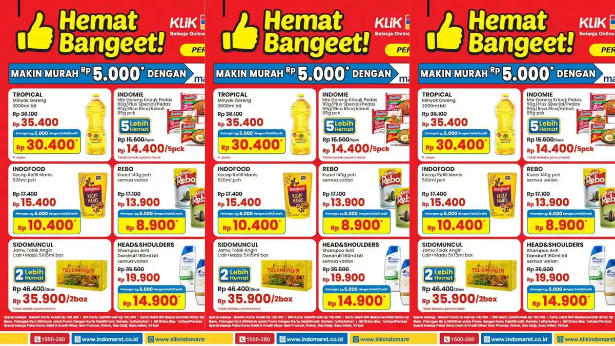 PROMO Untung di Indomaret 30 September, Harga Minyak Goreng Tropical Pet 2L Diskon Seharian