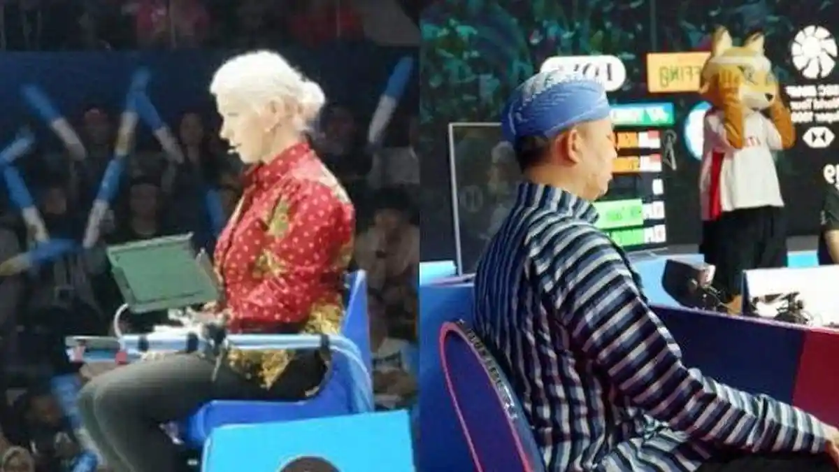 Bangga ! Kenakan Kostum Lurik & Batik, Intip Penampilan Hakim Garis & Wasit Indonesia Open 2019
